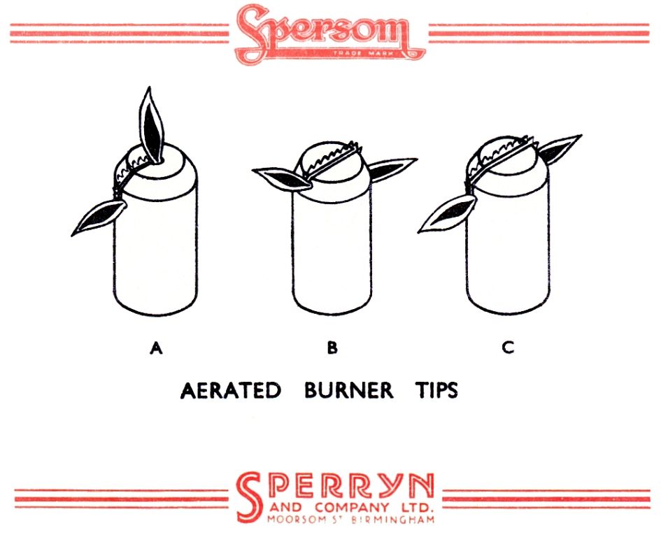 aerated burnertips